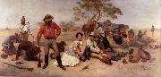 William Strutt Bushrangers, Victoria, Australia, painting